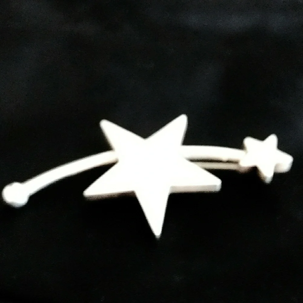 Vintage Signed Modernist Sterling Shooting Star Brooch